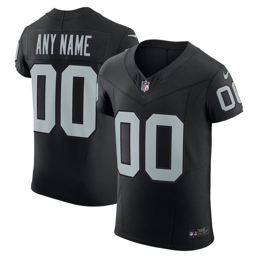 Men Las Vegas Raiders Nike Black Vapor F.U.S.E. Elite Custom NFL Jersey